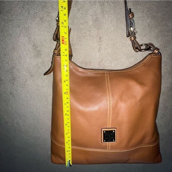 Dooney and Bourke Brown Leather Hobo Bag - Picture 12 of 15